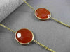 ANTIQUE EXTRA LONG 14KT YELLOW GOLD AAA MULTI FACET AGATE BY THE YARD NECKLACE