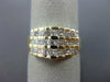 ESTATE WIDE .90CT PRINCESS CUT DIAMOND 14KT YELLOW GOLD PYRAMID ANNIVERSARY RING