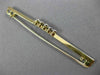 ANTIQUE LARGE .60CT DIAMOND 14K WHITE & YELLOW GOLD 3D FIVE STONE BAR PIN #26362