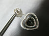4.35CT DIAMOND & AAA SMOKEY TOPAZ 14KT WHITE GOLD TRIPLE HEART HANGING EARRINGS