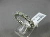 ESTATE 2.69CT DIAMOND 14KT WHITE GOLD SHARED PRONG CLASSIC ETERNITY WEDDING RING