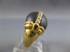 ESTATE .30CT DIAMOND & AAA RUBY & BLACK ONYX 18K YELLOW GOLD 3D ITALIAN FUN RING