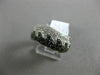 ESTATE .50CT BLACK & WHITE DIAMOND 14K WHITE GOLD 3D CLASSIC MULTI WAVE FUN RING