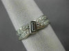 ANTIQUE 1.58CT OLD MINE DIAMOND PLATINUM DOUBLE WAVE ETERNITY FUN RING #18829