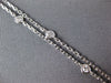 ESTATE .84CT DIAMOND 14KT WHITE GOLD SOLITAIRE FLOWER BY THE YARD LOVE NECKLACE