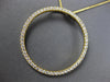 ESTATE EXTRA LARGE 1.04CT DIAMOND 18K WHITE GOLD CIRCLE OF LIFE FLOATING PENDANT