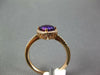 ESTATE 1.02CT DIAMOND & AAA AMETHYST 14KT ROSE GOLD 3D CUSHION HALO FUN RING