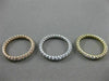 ESTATE LARGE 3.90CT DIAMOND 14K WHITE YELLOW & ROSE GOLD ETERNITY STACKABLE RING