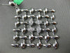 ESTATE EXTRA LARGE .96CT DIAMOND 18KT WHITE GOLD 3D CRISS CROSS SQUARE PENDANT