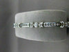 ESTATE 1.71CT DIAMOND 14KT WHITE GOLD CHANNEL LINK TENNIS BRACELET G VS #1474