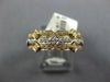 ESTATE .30CT DIAMOND 18KT TRI COLOR GOLD 3D FILIGREE MILGRAIN STACKABLE FUN RING