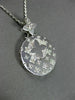 ANTIQUE 1.15CT DIAMOND 14K WHITE GOLD CROSS 3D CIRCULAR STAR BURST PENDANT 17742