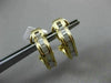 ESTATE .30CT DIAMOND BAGUETTE 14KT YELLOW GOLD 3D WAVE CLIP ON EARRINGS