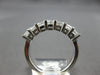 WIDE 1.16CT DIAMOND 14KT WHITE GOLD PRINCESS INVISIBLE WEDDING ANNIVERSARY RING