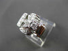 ANTIQUE LARGE .35CT OLD MINE ROUND DIAMOND 14KT WHITE GOLD FLOWER RING #1678