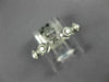 ESTATE .83CT DIAMOND 18KT WHITE GOLD 3D ROUND FILIGREE ETERNITY ANNIVERSARY RING