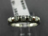 ESTATE 5 DIAMOND 14K WHITE GOLD TENSION SET WEDDING ANNIVERSARY RING 2.5MM 14603