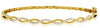 .36CT DIAMOND 14KT YELLOW GOLD ROUND INFINITY SEMI ETERNITY LOVE BANGLE BRACELET
