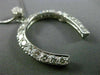 ESTATE LARGE PLATINUM 2.60CT DIAMOND 3D HORSESHOE LUCKY FLOATING PENDANT #21965