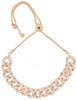 2.79CT DIAMOND 18KT ROSE GOLD 3D CLASSIC MULTI OVAL LINK ADJUSTABLE FUN BRACELET
