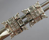 ESTATE LARGE 1CT DIAMOND 14K WHITE GOLD INVISIBLE SQUARE SCREWBACK STUD EARRINGS