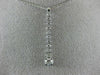 ESTATE .60CT DIAMOND 14KT WHITE GOLD 3D SOLITAIRE JOURNEY FLOATING PENDANT