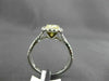 ESTATE 1.65CT GIA FANCY YELLOW DIAMOND 18K TWO TONE GOLD 3D HALO ENGAGEMENT RING