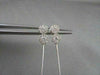 ANTIQUE LONG 1.77CT ROUND DIAMOND 14KT GOLD DROP HANGING EARRINGS ONE OF A KIND