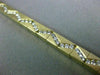 ANTIQUE WIDE 2.30CT DIAMOND 14KT YELLOW GOLD WAVE ZIG ZAG TENNIS BRACELET #19746