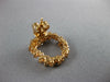 ESTATE 1.39CT DIAMOND 18KT ROSE GOLD 3D CLUSTER OPEN CIRCULAR FUN STUD EARRINGS