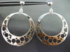 ESTATE LARGE .60CT DIAMOND 14KT WHITE & ROSE GOLD 3D GENDER SYMBOL HOOP EARRINGS