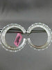 LARGE 8.49CT ROUND BAGUETTE & MARQUISE DIAMOND 18KT WHITE GOLD 3D HOOP EARRINGS