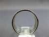 WIDE .36CT DIAMOND 18KT WHITE GOLD 3 ROW SEMI ETERNITY DETACHED ANNIVERSARY RING