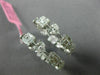 ESTATE WIDE 3.50CT DIAMOND 18K WHITE GOLD MULTI SHAPE SQUARE HEART HOOP EARRINGS