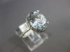 WIDE 2.71CT DIAMOND & AAA AQUAMARINE 14K WHITE GOLD 3D OVAL HALO ENGAGEMENT RING