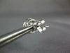 LARGE .85CT DIAMOND 18KT WHITE GOLD 3D CLUSTER FLOWER STUD EARRINGS WITH JACKETS