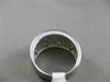 ESTATE WIDE .51CT DIAMOND & AAA MOTHER OF PEARL 14KT WHITE GOLD 3D COCKTAIL RING