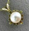 ESTATE AAA SOUTH SEA PEARL 14KT YELLOW GOLD 3D CLASSIC SUN BURST PENDANT #25432