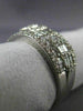 ANTIQUE WIDE 1.20CT BAGUETTE & ROUND DIAMOND 14KT WHITE GOLD WEDDING RING #21988