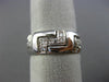 ESTATE WIDE .40CT DIAMOND 14KT WHITE GOLD 3D ZIG ZAG ETERNITY ANNIVERSARY RING