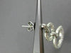 ESTATE 2.90CT DIAMOND 18KT WHITE GOLD CIRCLE OF LIFE GRADUATING HANGING EARRINGS