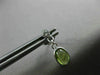 ESTATE .83CT DIAMOND GREEN AMETHYST 14KT WHITE GOLD OVAL ETOILE HANGING EARRINGS