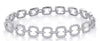 WIDE 2.97CT DIAMOND 14K WHITE GOLD CLASSIC MULTI SQUARE ETERNITY TENNIS BRACELET