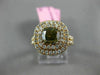 GIA LARGE 2.30CT WHITE & CHOCOLATE FANCY DIAMOND 18KT ROSE GOLD ENGAGEMENT RING