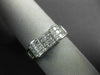 .75CT DIAMOND 18KT WHITE GOLD 3D PRINCESS & BAGUETTE INVISIBLE ANNIVERSARY RING