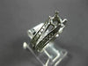 ESTATE LARGE .48CT DIAMOND 14K WHITE GOLD ROUND SEMI MOUNT ENGAGEMENT RING 11734