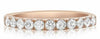 .54CT DIAMOND 14KT ROSE GOLD 3D ROUND 11 STONE SEMI ETERNITY ANNIVERSARY RING
