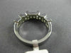 ESTATE 1.35CT EMERALD DIAMOND 18KT WHITE GOLD 3D WEDDING ANNIVERSARY RING 11380