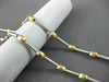 ESTATE 14KT WHITE & YELLOW GOLD CLASSIC CHOKER BEAD BY THE YARD NECKLACE #22910
