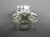 ESTATE WIDE 1.25CT DIAMOND 14K WHITE GOLD ROUND SEMI MOUNT ENGAGEMENT RING 22185